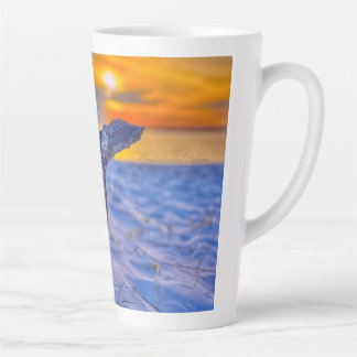 Tasse Latte Musique à café croix de plage