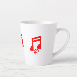 Tasse Latte @ musique d'amour