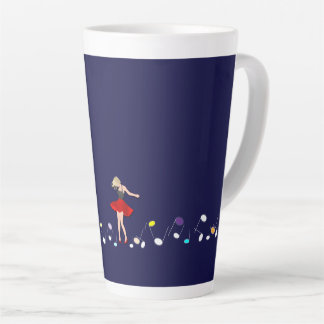 Tasse Latte musique, danse, romantique