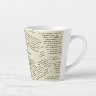 Tasse Latte Musique de la fierté et du préjugé