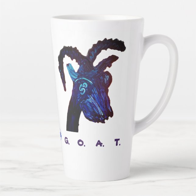 Tasse Latte Musique de la tête de chèvre (Droite)