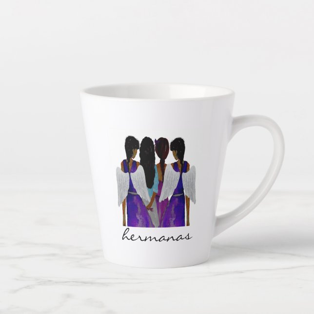 Tasse Latte Musique espagnole Sisters Angel Wings (Droite)