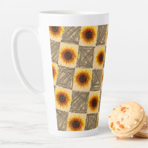 Tasse Latte Musique latte de tournesol
