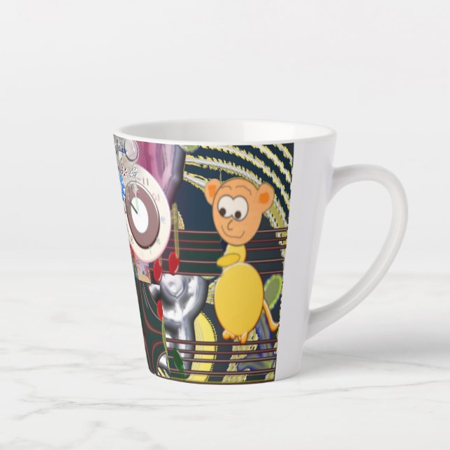 Tasse Latte Musique Latte Musique (Droite)