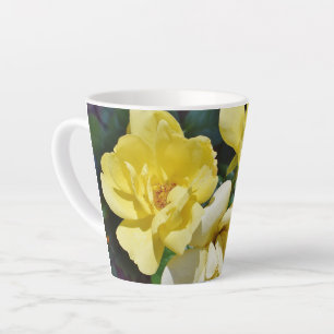 Tasse Latte Musique Latte Rose Jaune