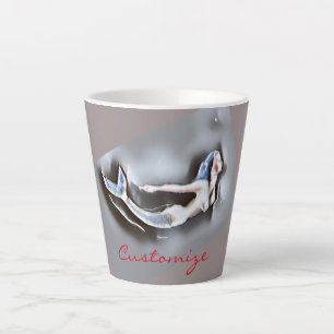 Tasse Latte Nager Sirène gris Thunder_Cove