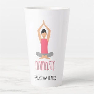 Tasse Latte Namaste Yoga Pose Nom commercial
