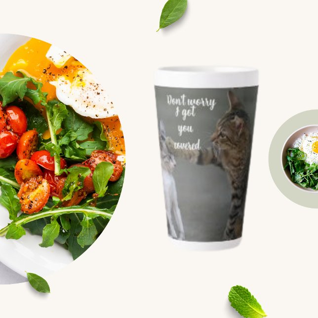 Tasse Latte Ne t'inquiète pas, je t'ai fait couvrir, deux mign (Créateur téléchargé)