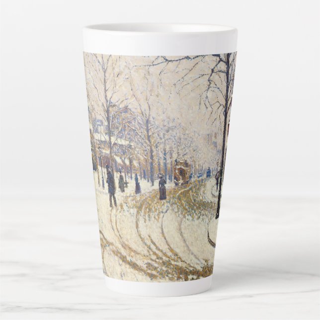 Tasse Latte Neige, Boulevard de Clichy, Paris par Paul Signac (Devant)