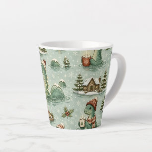 Tasse Latte Nessie de Noël Monstre du Loch Ness Confortable Cr