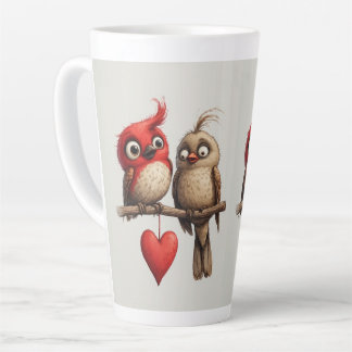 Tasse Latte New Year, Love, Birds