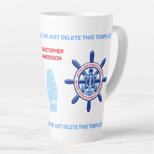 Tasse Latte New York, États-Unis, Personnalisable, Voyage en m