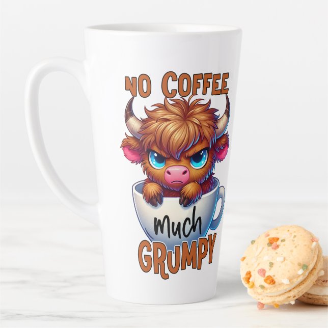 Tasse Latte No Coffee Much Grumpy  (En situation)
