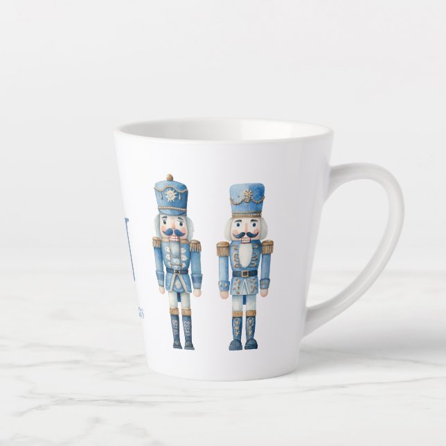 Tasse Latte Noël des noisettes bleues (Droite)