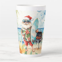 Noël en juillet avec Père Noël à la plage