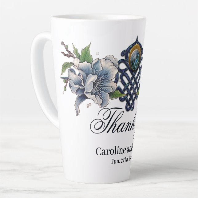 Tasse Latte noeud celtique (Angle gauche)