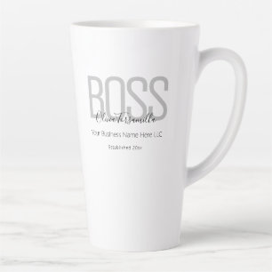 Tasse Latte Nom Black Grey Boss