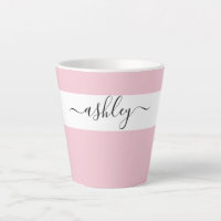 Nom élégant en rose de typographie de script