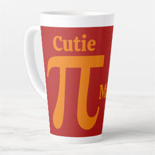 Tasse Latte Nom personnalisé Pi / Cutie Pie