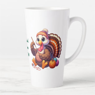 Tasse Latte Nom personnalisé turkey crochet