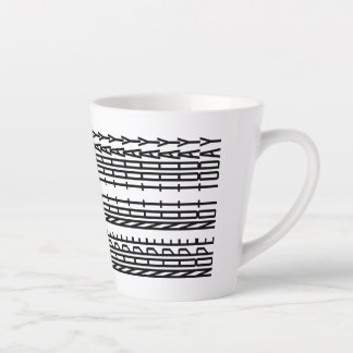 Tasse Latte Non Pas Aujourd'Hui Art Décoratif