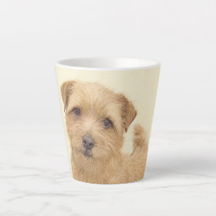 Tasse Latte Norfolk Terrier Peinture - Art Chien original