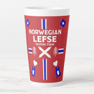 Tasse Latte Norvégien Lefse Flatpain
