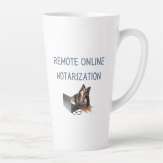Tasse Latte Notarification en ligne à distance | 17 oz | Latte