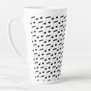 Tasse Latte Notes musicales,