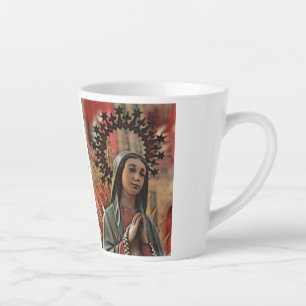 Tasse Latte Notre Dame de Guadalupe, patronne des Amériques