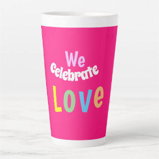 Tasse Latte nous avons célébré amour pilier chandelle thermo t