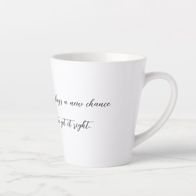 Tasse Latte Nouveau jour (Droite)