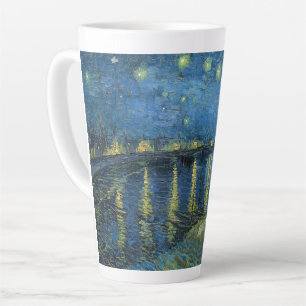 Tasse Latte Nuit étoilée sur le Rhône-Vincent van Gogh