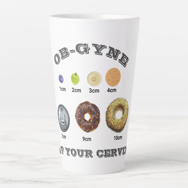 Tasse Latte Obstétrique personnalisableGynécologue/infirmière/ (Devant)