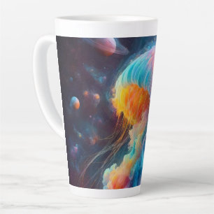 Tasse Latte Oeuvre de méduse cosmique