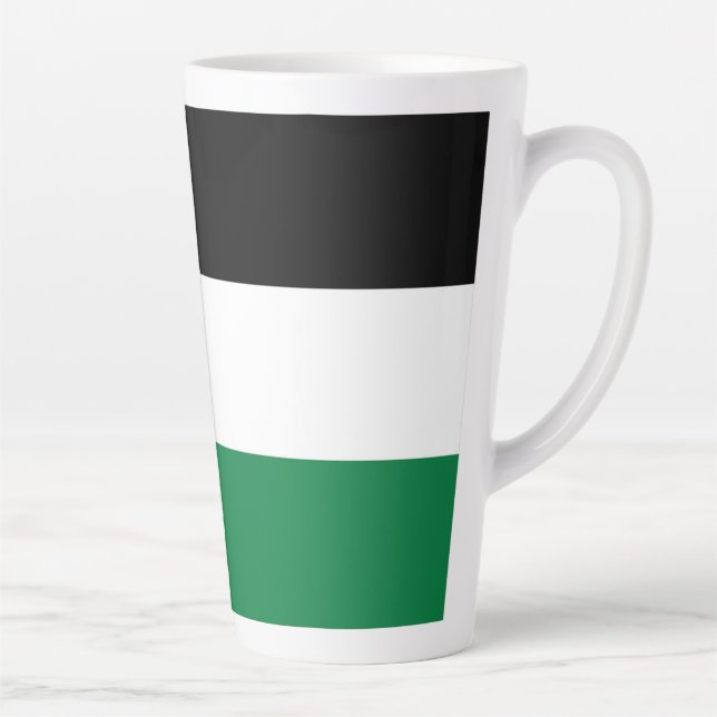 Tasse Latte officiellement le drapeau de l'État de Palestine (Droite)