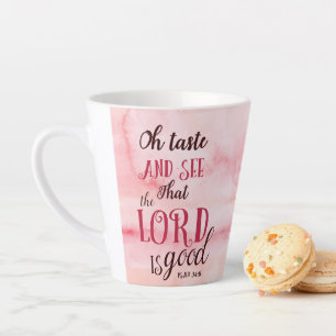 Tasse Latte Oh Goût Et Voir Que Le Seigneur Est Bon Psaume 34: