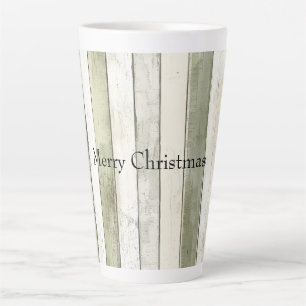Tasse Latte Olive bio Faux Ivoire Bois Grandes Pâtes Noël