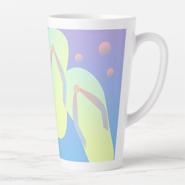 Tasse Latte Ombre Flip Flop été (Droite)
