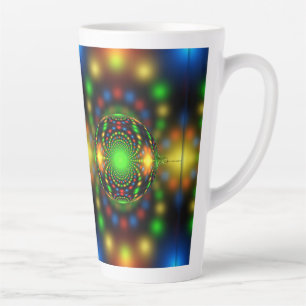 Tasse Latte Ornement de Noël Dessin Fractal-29440