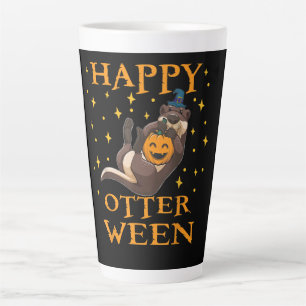 Tasse Latte Otter Gift Happy Otter Cute Sea Otter Halloween