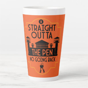 Tasse Latte Out Of Jail Prison Release Gift Two-Tone Coffee Mu