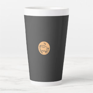 Tasse Latte Panneau Taurus Zodiac minimaliste moderne Plain él