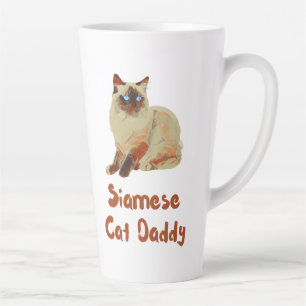 Tasse Latte Papa Chat Siamese