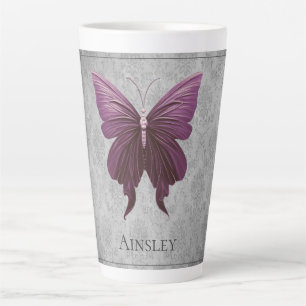 Tasse Latte Papillon à bijoux Magenta