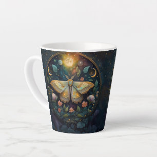 Tasse Latte Papillon Céleste et Phases de la Lune – Nuit Encha