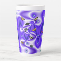 Papillon et perles sur soie violette