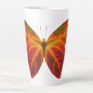 Tasse Latte Papillon feuille Aspen 2