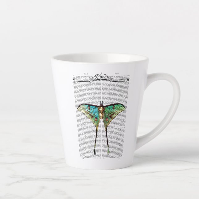 Tasse Latte Papillon vibrant (Droite)