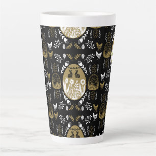 Tasse Latte Pâques Avril cadeau de vacances